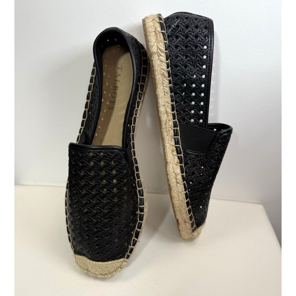 Talbots Espadrille Loafers Faux Leather Women’s Size 6M